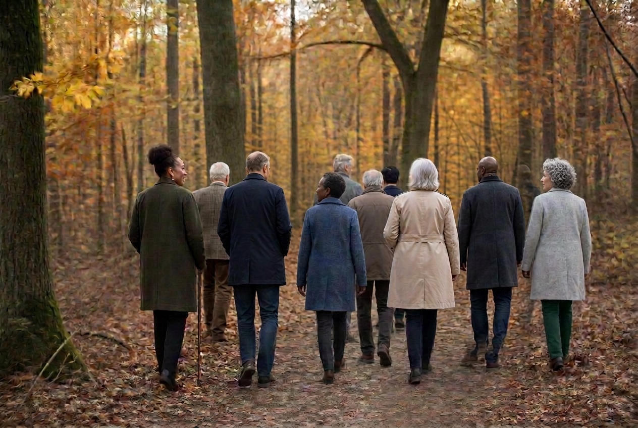 het bos in